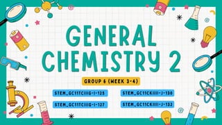 STEM_GC11TCIIIG-I-125
GROUP 6 (WEEK 3-4)
STEM_GC11CKIIII-J-132
STEM_GC11TCIIIG-I-127
STEM_GC11CKIIII-J-130
 