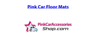 Pink Car Floor Mats 