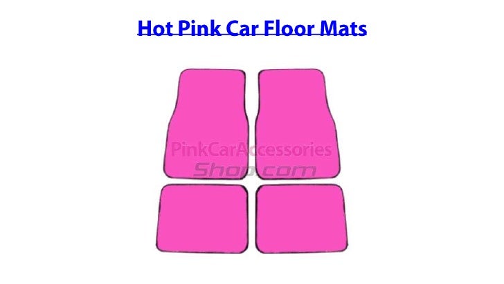 Pink Car Floor Mats