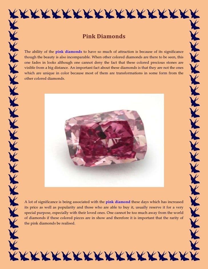 Pink diamond