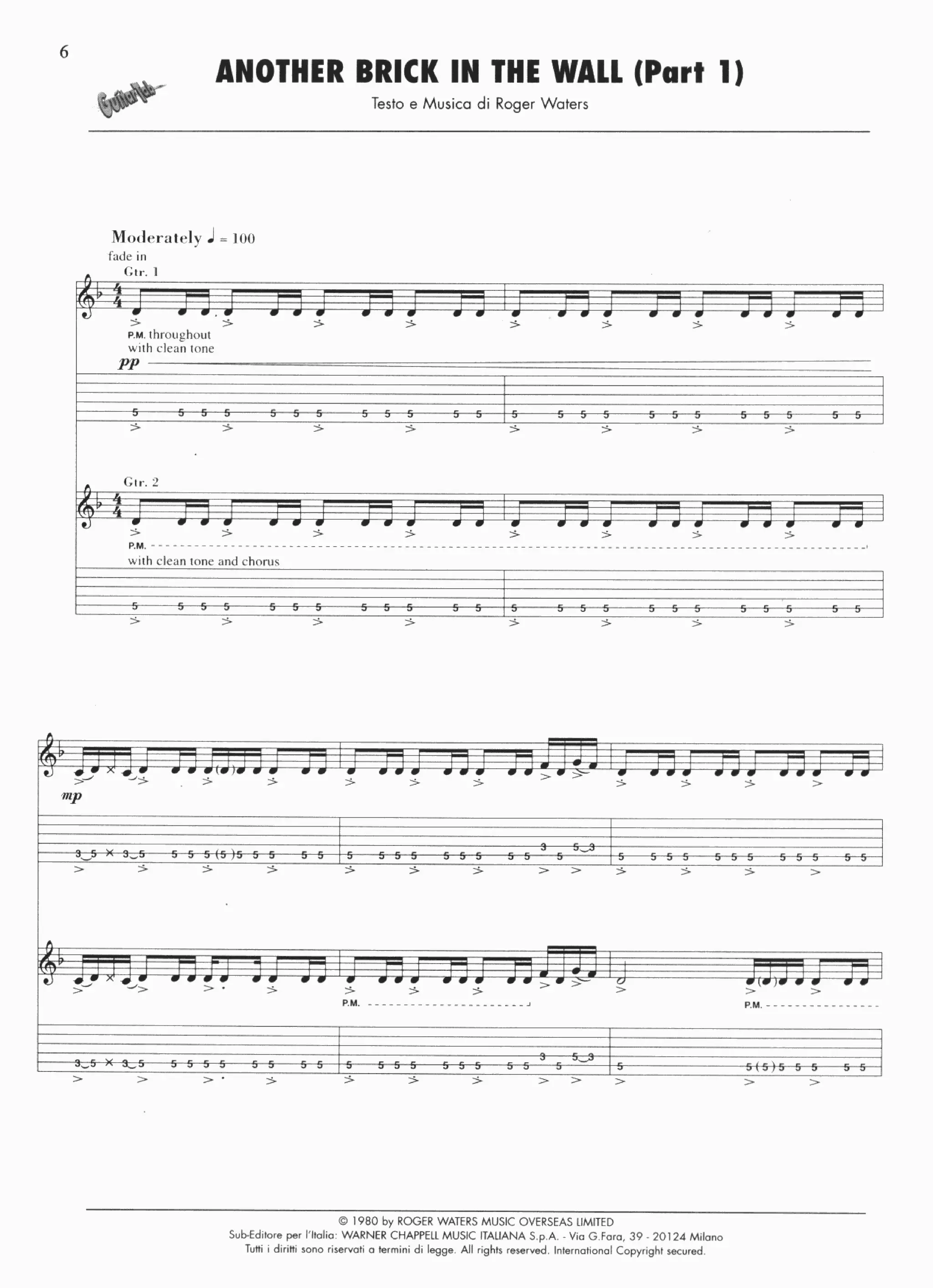 Pink floyd guitar tab anthology (guitar songbook)++ | PDF