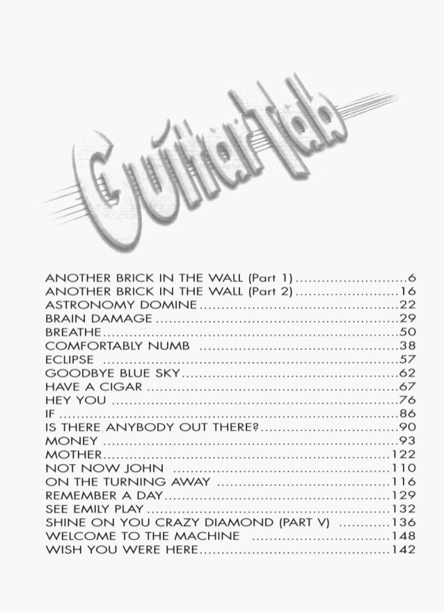 Pink floyd guitar lesson Pink floyd guitar lesson