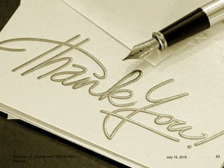 July 15, 2015 43Seminar on Joomla and CMS by Pinki
Mondal
 