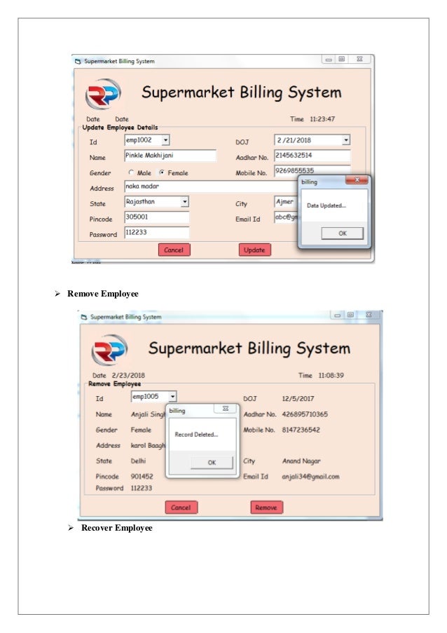supermarket billing system project java source code free download