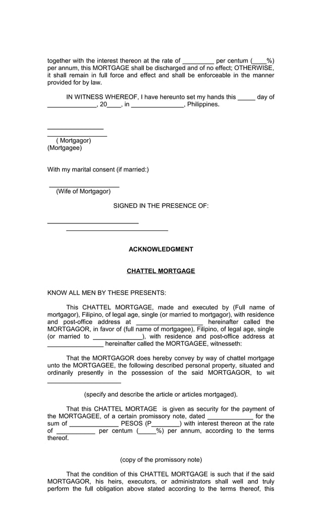 Legal Forms of Philippines