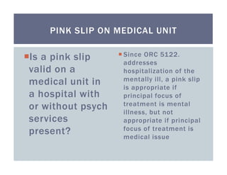 Understanding the Pink Slip laws in Ohio | PDF