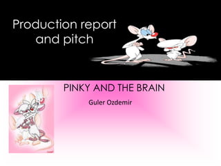Production report
   and pitch


        PINKY AND THE BRAIN
            Guler Ozdemir
 