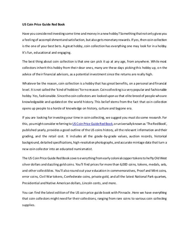 US Coin Price Guide Red Book