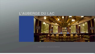 LʼAUBERGE DU LAC
     LAKE CHARLES, LOUISIANA




           P I N N A C L E E N T E R TA I N M E N T




                                                      25
 