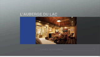 LʼAUBERGE DU LAC
     LAKE CHARLES, LOUISIANA




           P I N N A C L E E N T E R TA I N M E N T




                                                      27
 