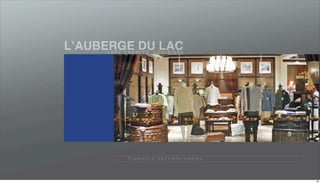 LʼAUBERGE DU LAC
     LAKE CHARLES, LOUISIANA




           P I N N A C L E E N T E R TA I N M E N T




                                                      29
 
