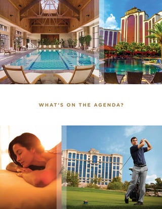 W H AT ’ S O N T H E A G E N DA?
 