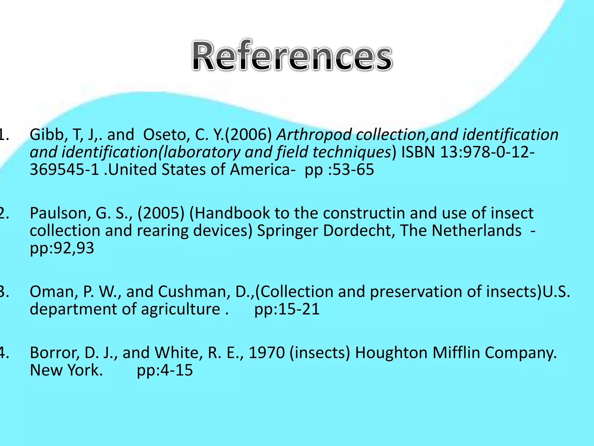 Pinning insect | PPTX