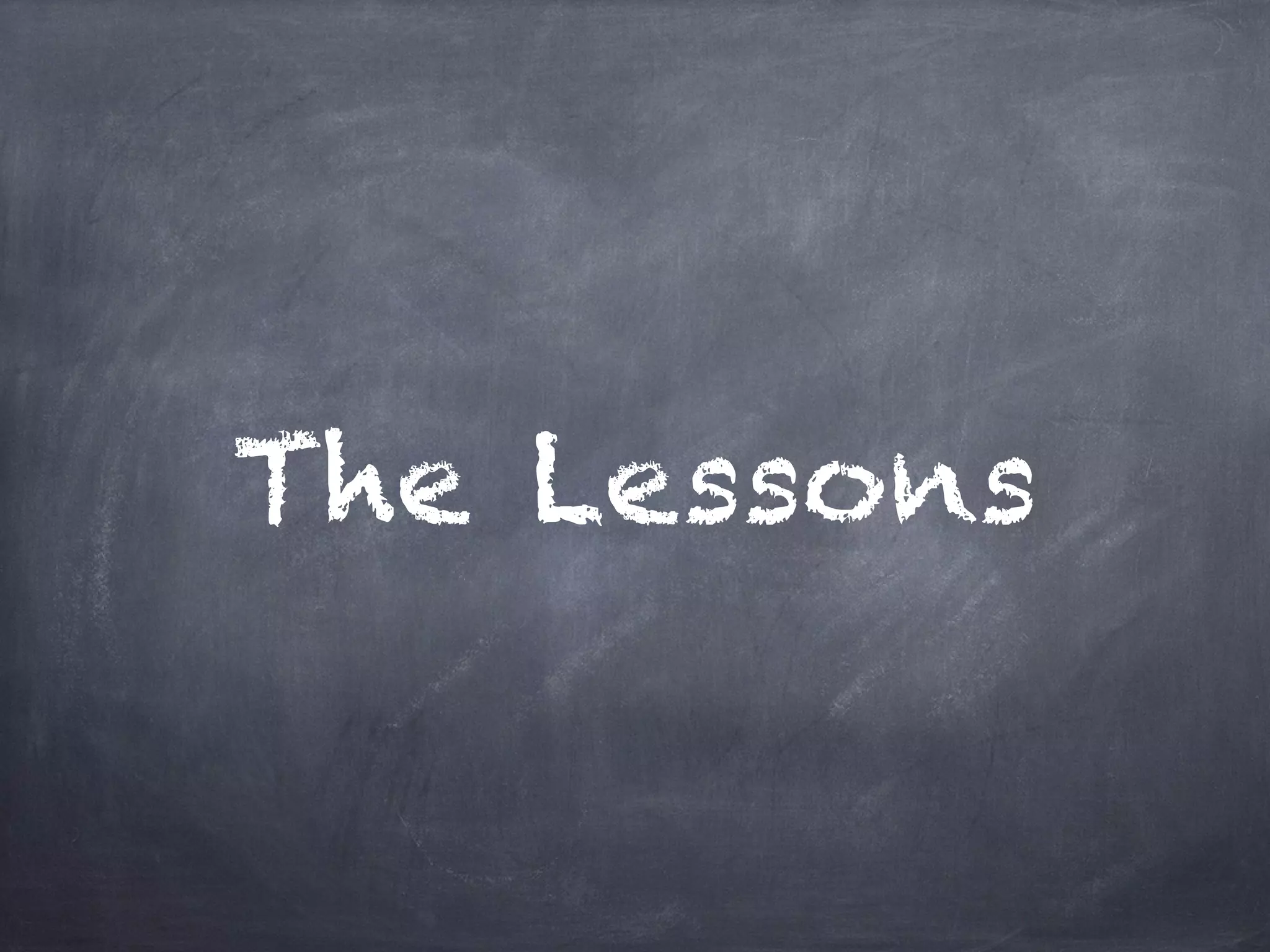 The Lessons
 