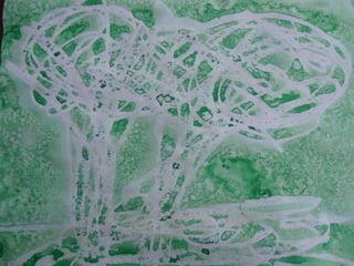 Pintant al jardins de l’escola