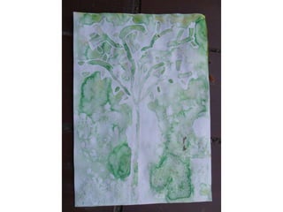 Pintant al jardins de l’escola