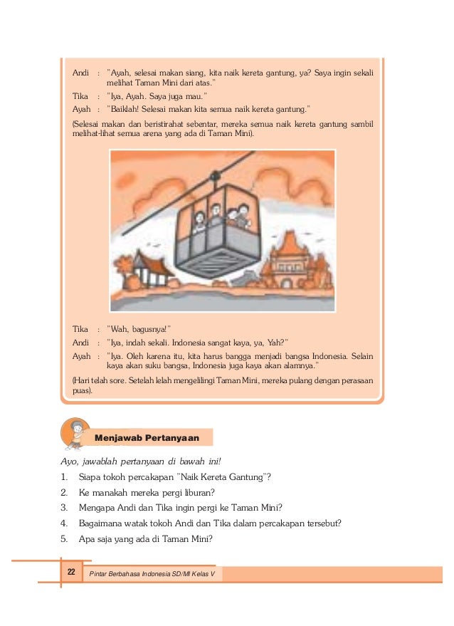 Pintar Berbahasa Indonesia Untuk Kelas 5 Sri Hapsari
