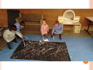 Pintem com en jackson pollock tecnica esquitx