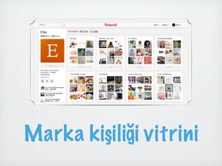 Marka kişiliği vitrini
 