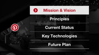 Mission & Vision
Principles
Current Status
Key Technologies
Future Plan
 