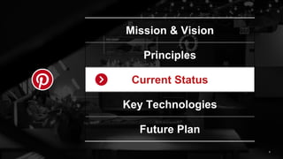 9
Mission & Vision
Principles
Current Status
Key Technologies
Future Plan
 
