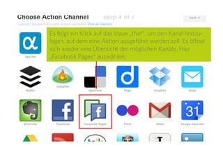 13
Ein Beispiel:
Das Pinterest-Profil von Nutzerin Birte Frey hat die Webadresse
http://www.pinterest.com/birtefrey (oben in der Adresszeile zu se-
hen).
Die zugehörige RSS-Adresse lautet also:
http://www.pinterest.com/birtefrey/feed.rss
 