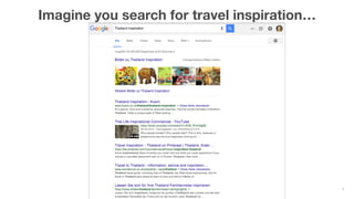 Imagine you search for travel inspiration…
9
 