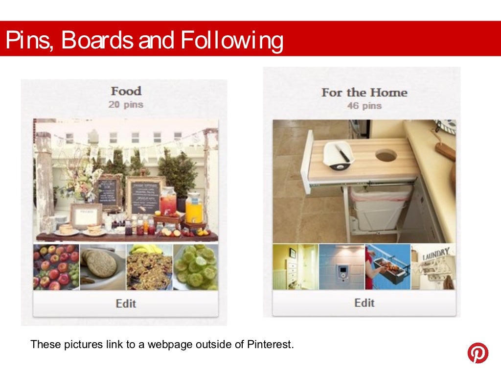 Pins, Boards and Following