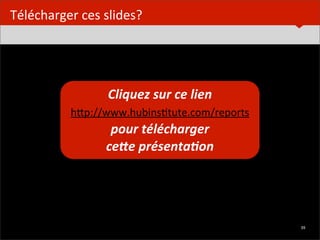  



Télécharger	
  ces	
  slides?




                                               Cliquez	
  sur	
  ce	
  lien
                                       hYp://www.hubinsBtute.com/reports	
  	
  
                                               pour	
  télécharger	
  
                                              ce4e	
  présenta5on




	
  	
  	
  ©	
  HUBinsBtute.com	
                                                 39
 