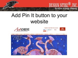 Add Pin It button to your
website
 