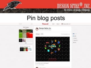 Pin blog posts
 