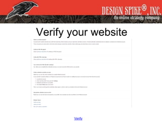 Verify your website
Verify
 