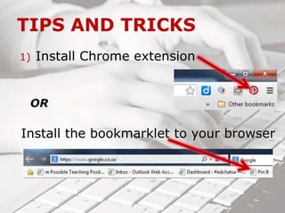 1) Install Chrome extension
OR
Install the bookmarklet to your browser
 