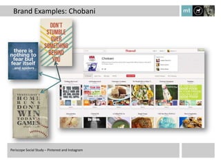 Brand Examples: Chobani




Periscope Social Study – Pinterest and Instagram
 
