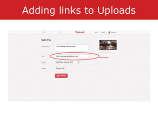 Adding links to Uploads
 