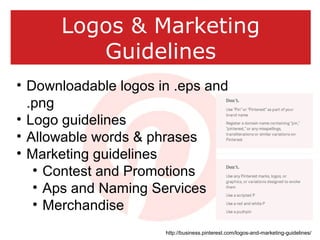 Logos & Marketing
Guidelines
• Downloadable logos in .eps and
.png
• Logo guidelines
• Allowable words & phrases
• Marketi...