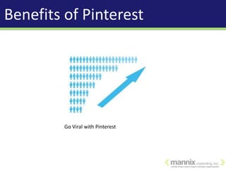 Benefits of Pinterest




         Go Viral with Pinterest
 