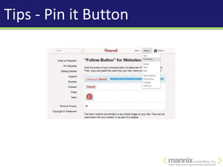 Tips - Pin it Button
 