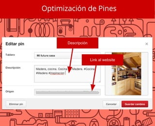 Optimización de Pines
Link al website
Descripción
 