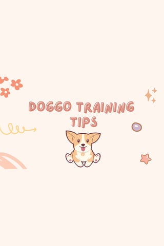 DOGGO TRAINING
DOGGO TRAINING
TIPS
TIPS
 