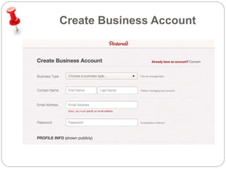 Create Business Account 
 