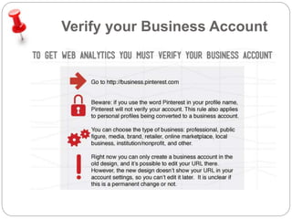 Verify your Business Account 
 