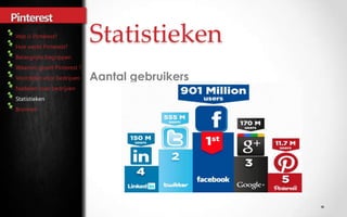 Statistieken
               Aantal gebruikers
Statistieken
 