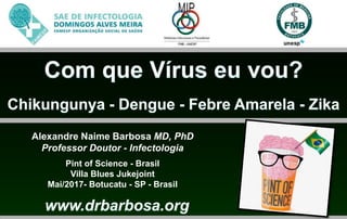 Alexandre Naime Barbosa MD, PhD
Professor Doutor - Infectologia
Pint of Science - Brasil
Villa Blues Jukejoint
Mai/2017- Botucatu - SP - Brasil
 