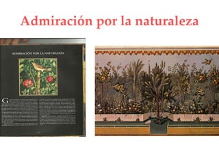 Admiración por la naturaleza
