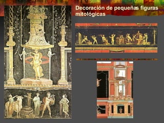 Decoración de pequeñas figuras mitológicas
