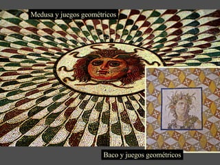 Cabeza de medusa Medusa y juegos geométricos Baco y juegos geométricos