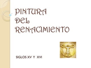 PINTURA
DEL
RENACIMIENTO


SIGLOS XV Y XVI
 