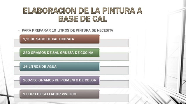 Como se prepara la pintura a la cal Como se prepara la pintura a la cal