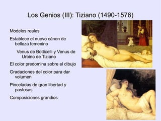 Equilibrio dinámico del cuerpo (Contrapposto) Vitruvio:  El cuerpo humano se puede inscribir en una figura geométrica perfecta 